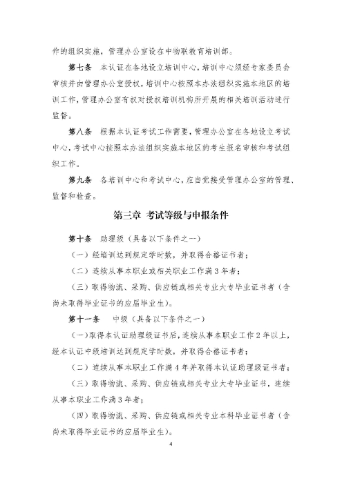 關(guān)于印發(fā)《供應(yīng)鏈管理師職業(yè)能力等級(jí)認(rèn)證管理辦法(試行)》的通知v2.0_頁(yè)面_4 關(guān)于印發(fā)《供應(yīng)鏈管理師職業(yè)能力等級(jí)認(rèn)證管理辦法(試行)》的通知v2.0_頁(yè)面_4